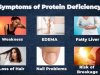 Symptoms of Protein Deficiency and necessary supplements 